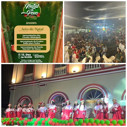 Após 4 anos o Auto de natal volta a ser realizado frente da Matriz do Divino Espírito Santo 